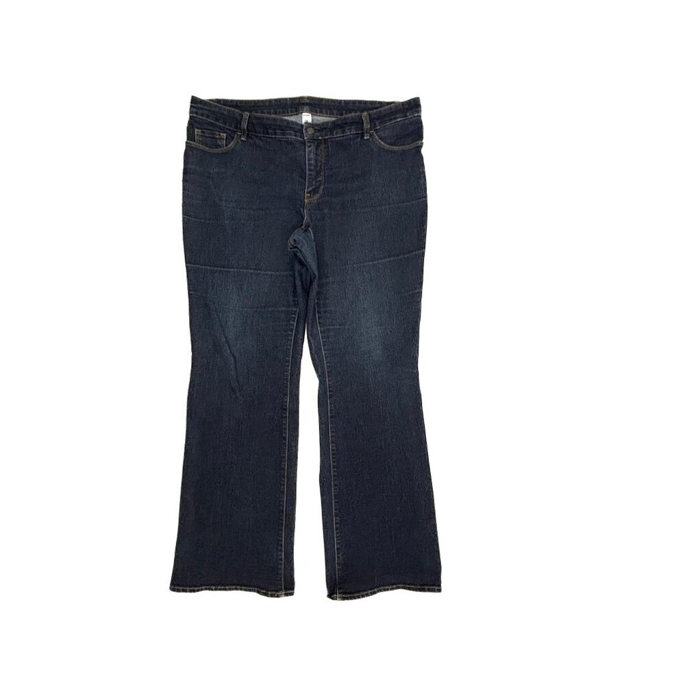 Old Navy Tummy Trimmer Bootcut Women's size 18 Dark Wash Blue Denim Jeans